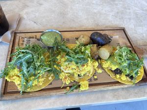 ABC Vegan tacos  at Malibu Farm in San Diego