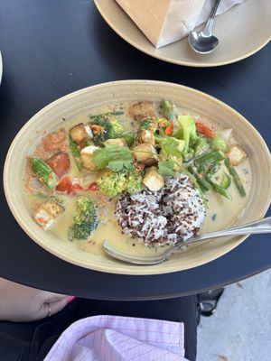 Coconut curry   at Malibu Farm in San Diego