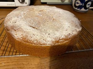Marmorkuchen  German marble cake (gluten-free) contains riceflour, eggs, butter. at Koyasan Space in Wakayama