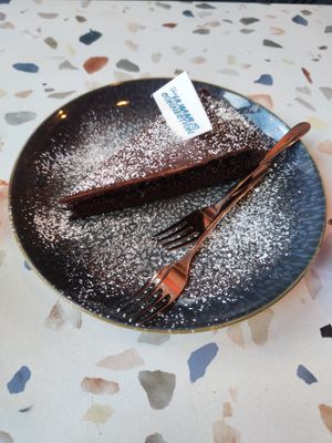 Chocolate cake at The Hummus Connection  in Nuremberg