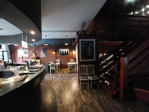 Caramba restaurant and bar is located at ground level, cinema is upstairs. at Caramba in Gorlice
