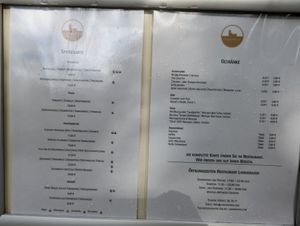 Speisekarte (Oktober 2023), vegan klar markiert at Landgrafen Jena in Jena