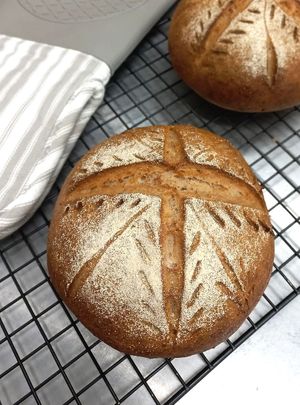 sourdough bread
 at Riná Vegano e sem glúten in Sao Paulo