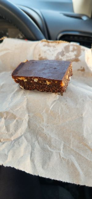 Vegan "snickers" at Pig & Leaf  in Dingle