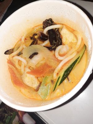 Udon Kokos Curry Suppe at An Lac Chay in Landshut