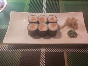 Vegan salmon Maki at An Lac Chay in Landshut