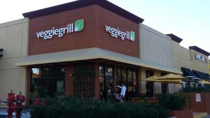 outside at Veggie Grill in Laguna Niguel