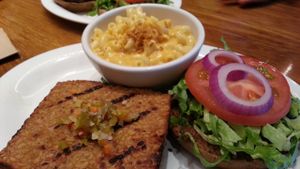 Bali bliss with side of Mac and cheese at Veggie Grill in Laguna Niguel
