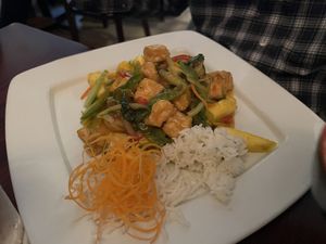 Mango tofu  at Bamboo House in Frenchtown
