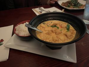 Penang curry with tofu  at Bamboo House in Frenchtown
