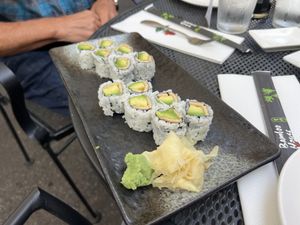 Tofu sushi   at Bamboo House in Frenchtown