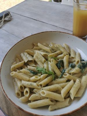 Pesto pasta at Soul Food  in Sigiriya