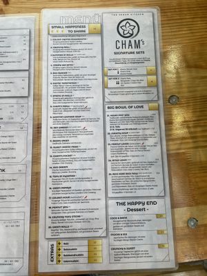 menu food  at Cham  in Hamburg