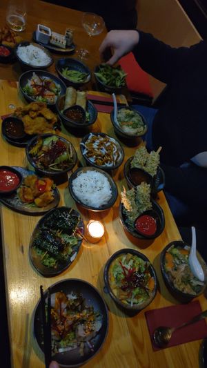 Sharing menu at Cham  in Hamburg