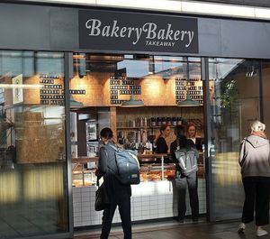 Hier ist eer Take-Away Tresen  at Bakery Bakery - Basel SBB in Basel