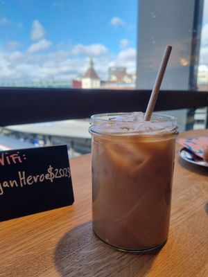 Iced Dirty Chai Latte at Bakery Bakery - Basel SBB in Basel