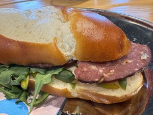 salami vegan  at Bakery Bakery - Basel SBB in Basel