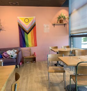 serious pride decorations   at Bakery Bakery - Basel SBB in Basel