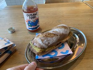 schnitzelbrot  at Bakery Bakery - Basel SBB in Basel