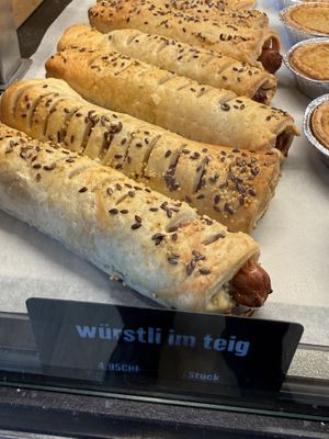 würstchen  at Bakery Bakery - Basel SBB in Basel