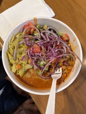 Custom bowls with chicken peas and lentils    at Hoyo's Kitchen  in Dublin