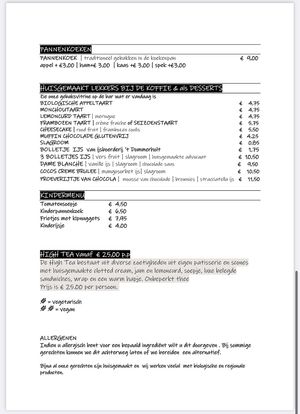 Menu 5  at Bosloods 1873 in Vorden