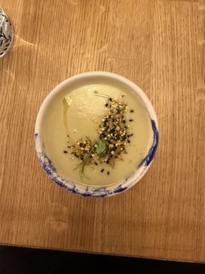 Vichyssoises #Veganuary at Pequeno Café e Bistrô - Príncipe Real in Lisbon