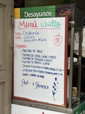 Menu 2  at Manantial - Jr Carabaya in Lima