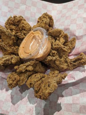 Fries mushrooms at Vegan Junk Food DMV - Ghost Kitchen in Silver Spring