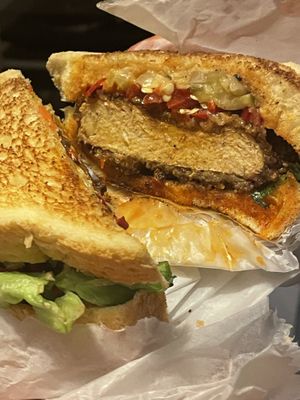 Nashville Hot Sammie   at Bubbie's in Arlington