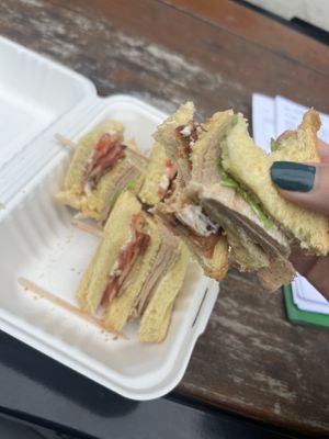 Classic club! Delish  at Bubbie's in Arlington