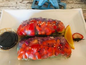 Spring rolls at The Sanibel Sprout in Sanibel