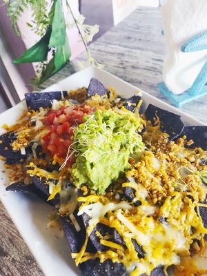 Amazing vegan nachos! 🌱 at The Sanibel Sprout in Sanibel