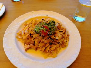 Bandnudeln mit Pilzen at Wirtshaus Nattererboden in Innsbruck