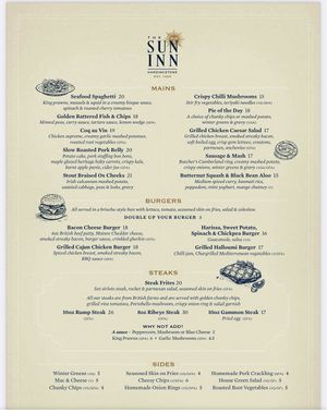   at The Sun Inn in Northampton