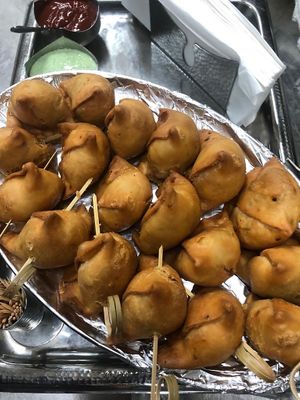 Samosa  at Taj Sweets & Restaurant in Surry Hills