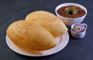 Channa Bhatura at Taj Sweets & Restaurant in Surry Hills