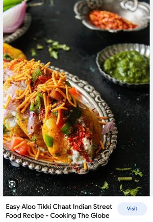 Allo Tikki Chat  at Taj Sweets & Restaurant in Surry Hills