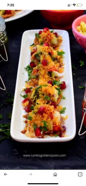 Dahi Sev Puri  at Taj Sweets & Restaurant in Surry Hills