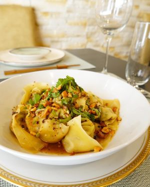 Wonton épices 
Spicy wontons at Carré Jardin in Lyon