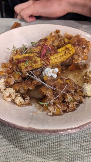 Maïs maïs, le plat que nous avons préféré !! at Carré Jardin in Lyon