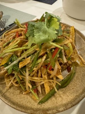 Fried Tofu w veggies  at Carré Jardin in Lyon