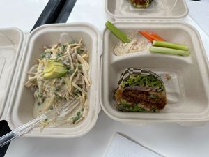 Wow! Beyond delicious! We enjoyed both the Alfredo and burger.  at Ra' Living in Provo