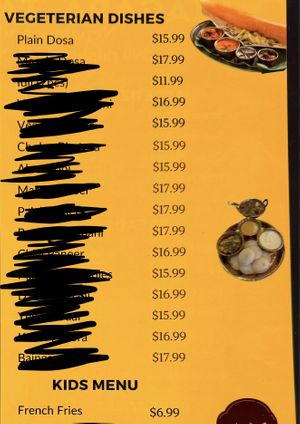 Can be vegan if requested menu 2  at Niagara Tandoori Hut - Niagara Curry House in Niagara Falls