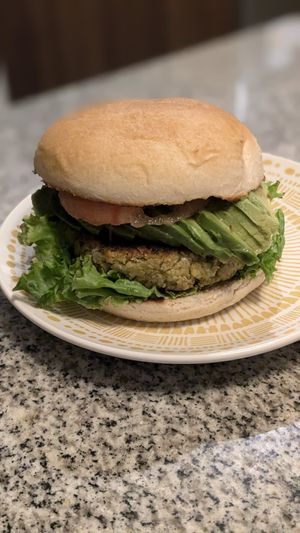 🍔 Falafel Burger at Tasty Monkey in Calama