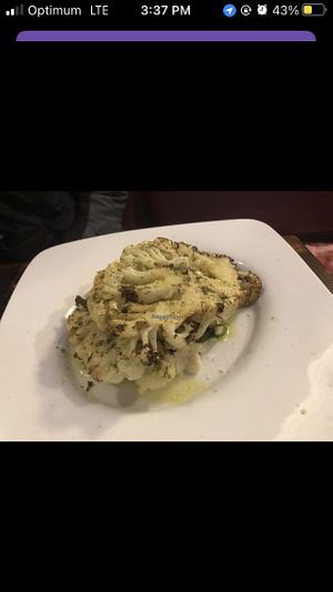 Roasted Cajun cauliflower steak   at Bella Napoli  in Copiague