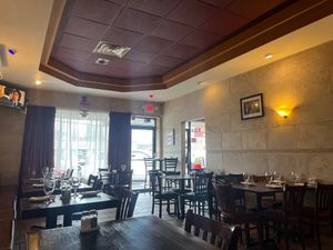 The indoor decor at Bella Napoli  in Copiague