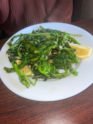 Side of broccoli rabe ($6) at Bella Napoli  in Copiague