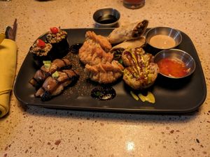 Assiette Frite at Les Mauvaises Herbes in Quebec