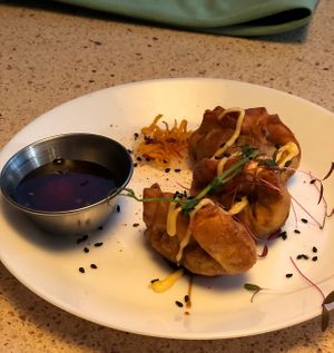 Gyozas  at Les Mauvaises Herbes in Quebec